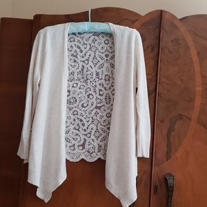American Outfitters sweater with lace back, size small petite